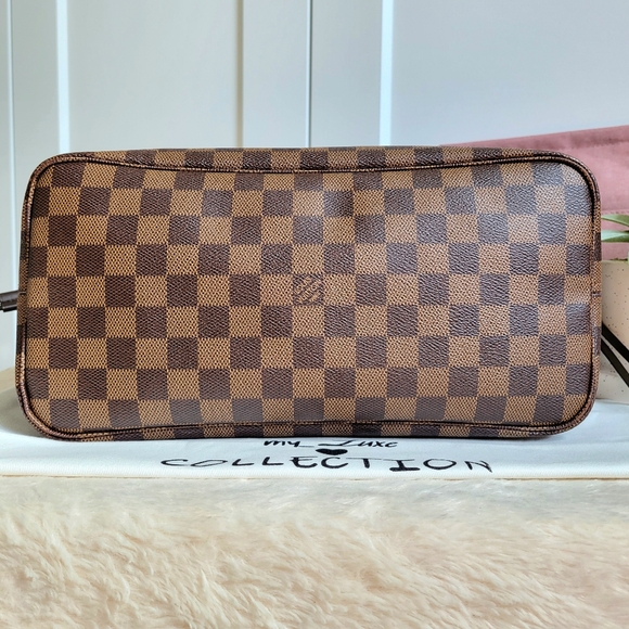 💕Louis Vuitton Neverfull MM Damier Ebene "ROSE Ballerine Interior" Tote Bag - Picture 16 of 16